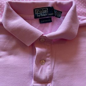 Vintage Ralph Lauren Polo men’s pink shirt shot sleeves size Xl